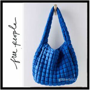 Free People Quilted Carryall LAPIS BLUE - Last One in Stock!